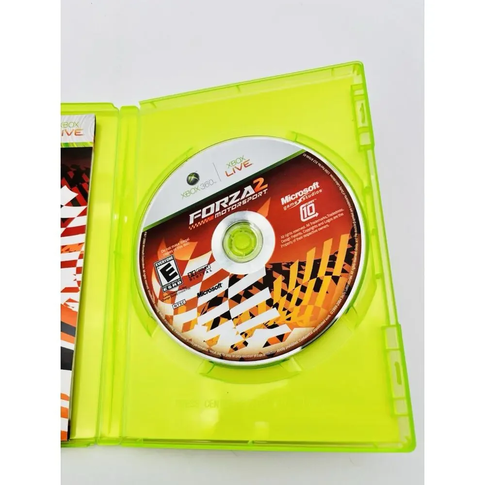 Forza Motorsport 2 (Microsoft Xbox 360, 2007) Complete w/ Manual Tested Works VG